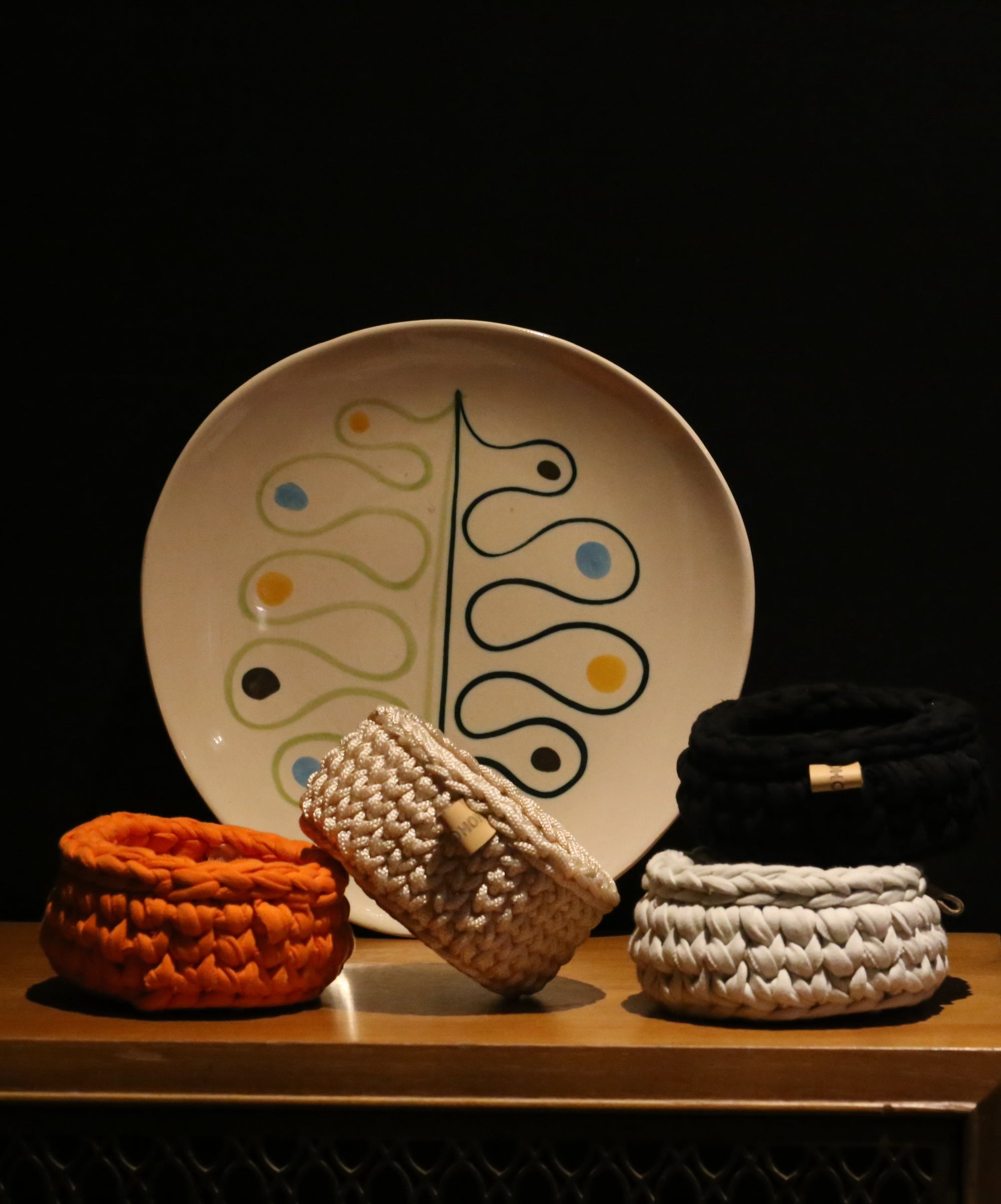 Le vide poche crochet  - Orange