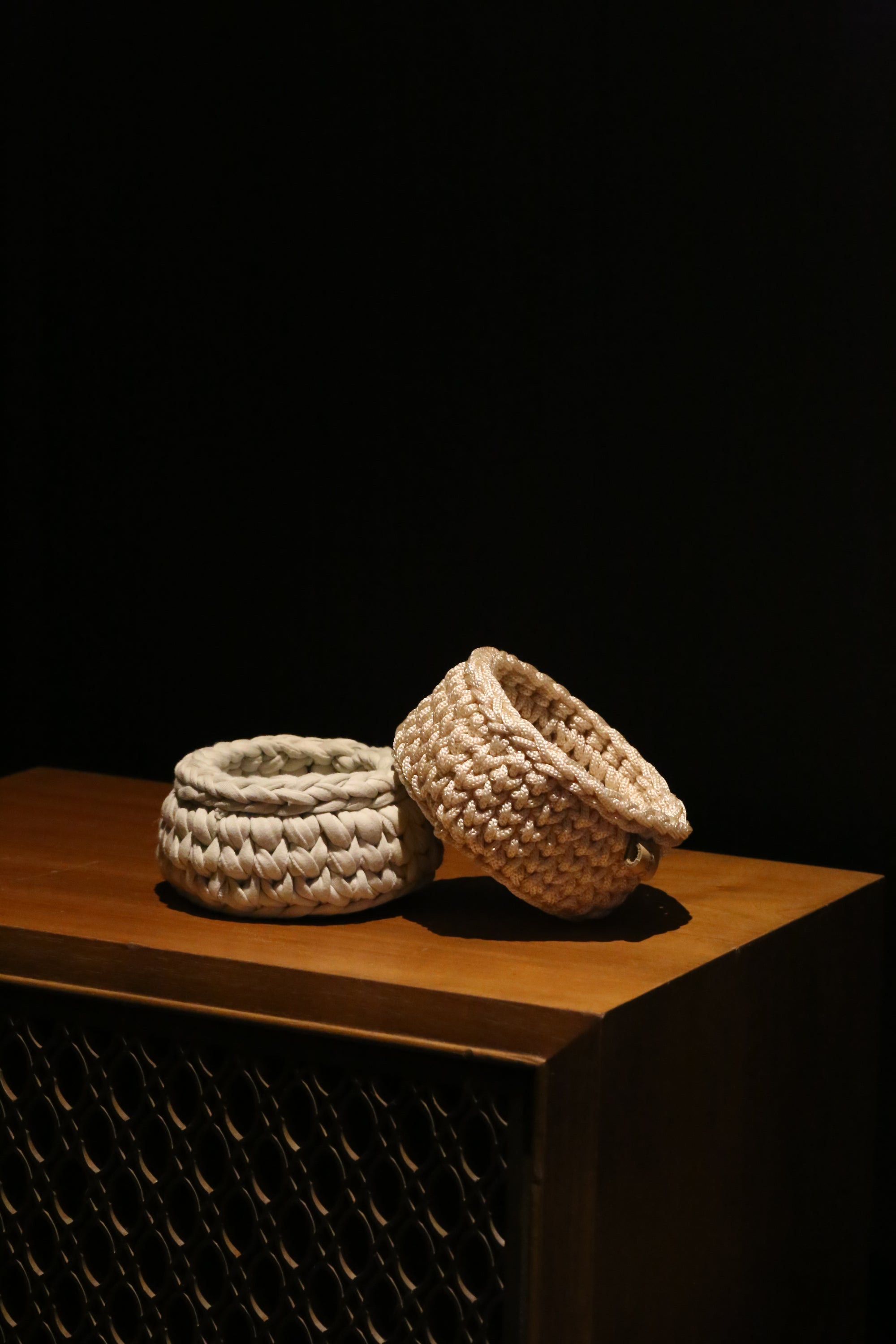 Vide poche crochet - Gris