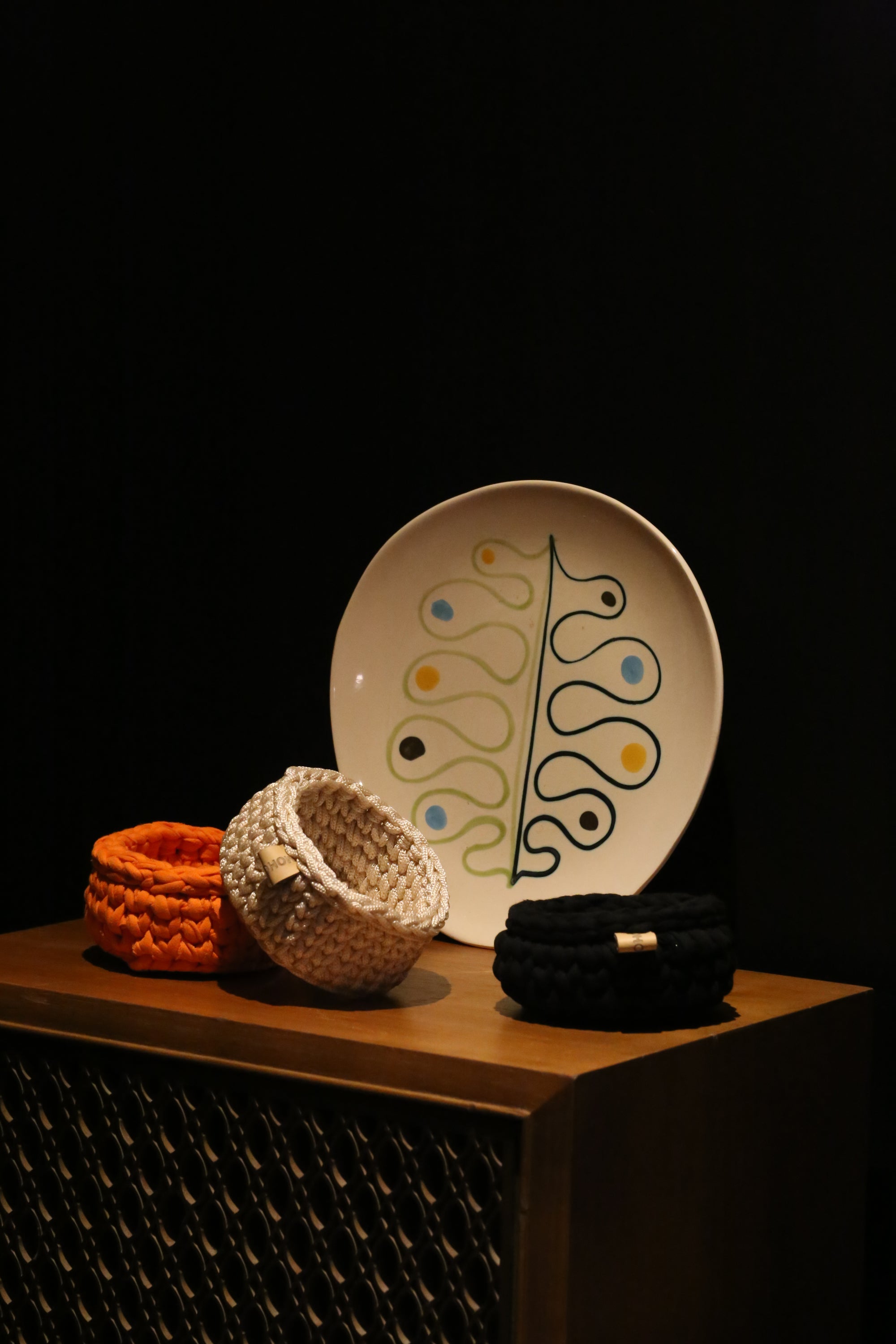 Le vide poche crochet - Camel