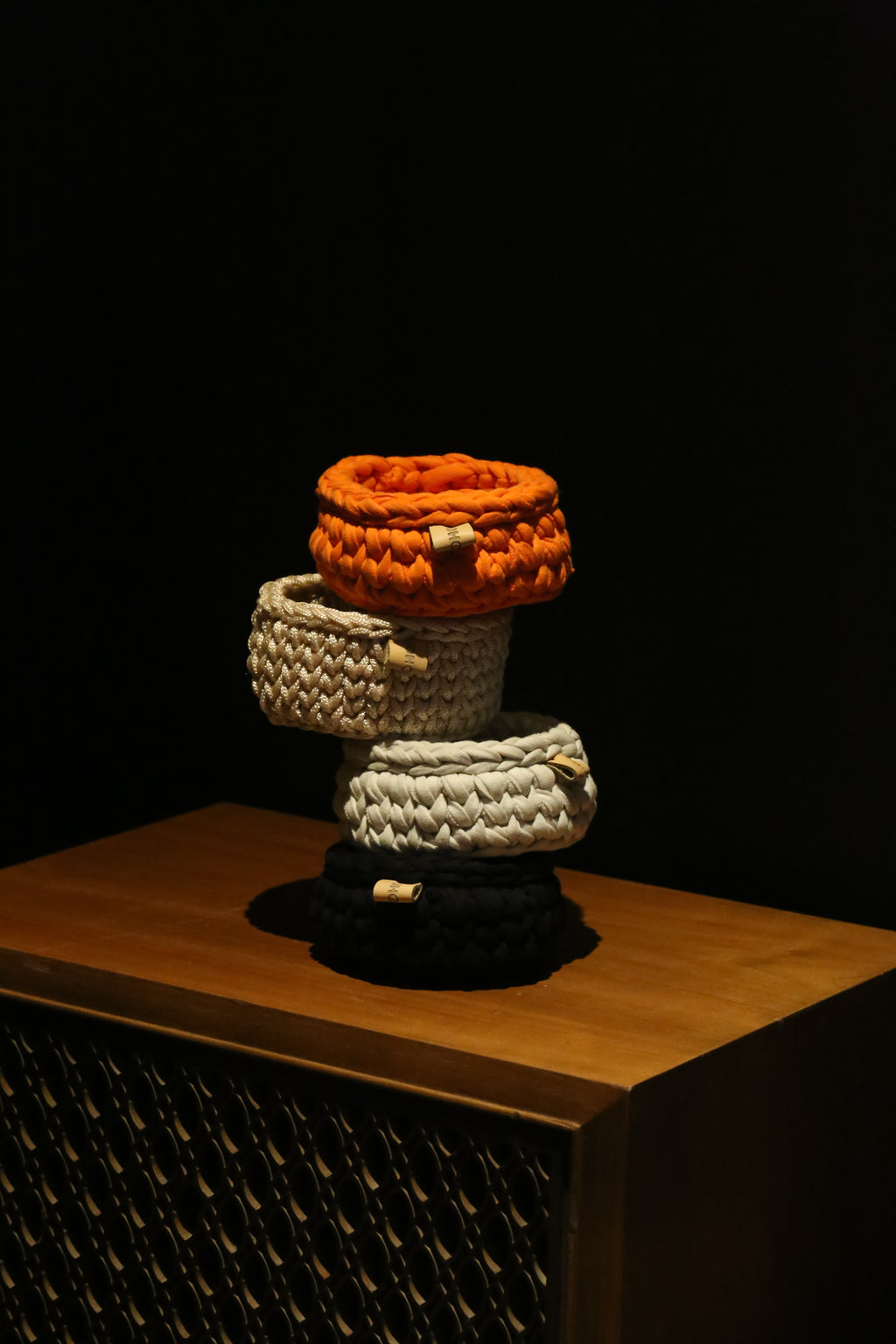 Le vide poche crochet  - Orange