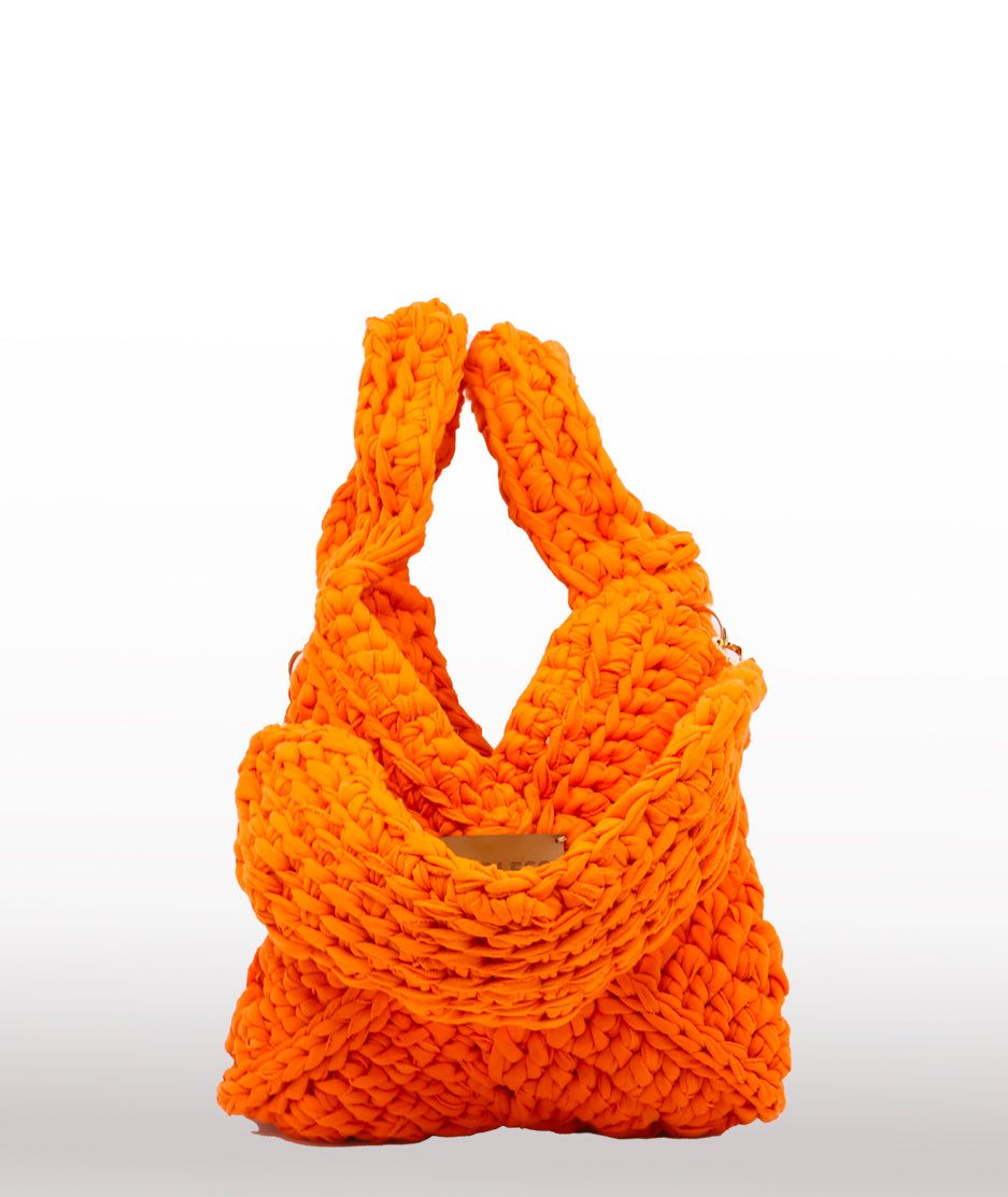 top bag crochet orange 2
