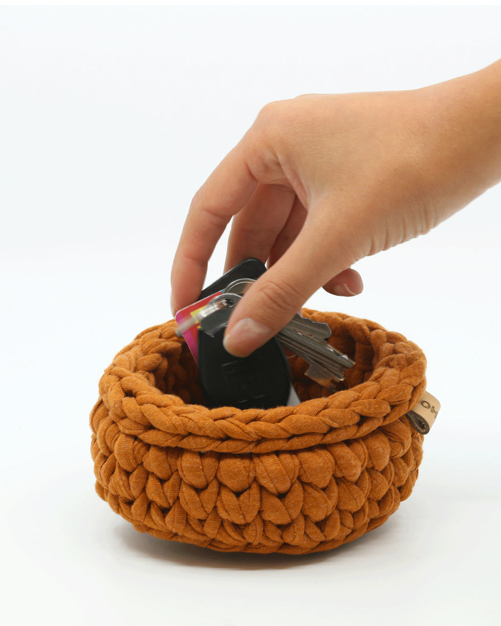 Le vide poche crochet - Camel
