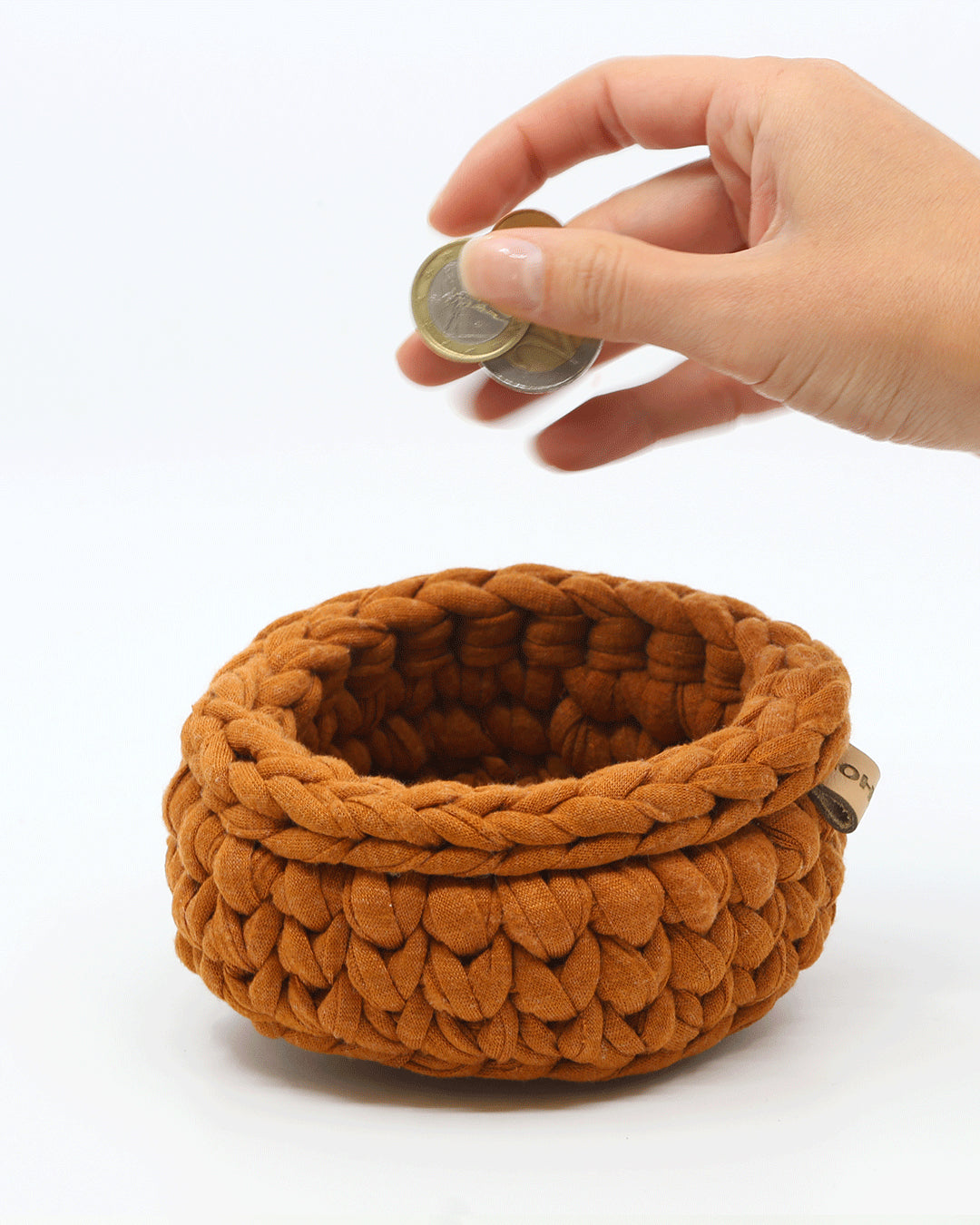 Le vide poche crochet - Camel